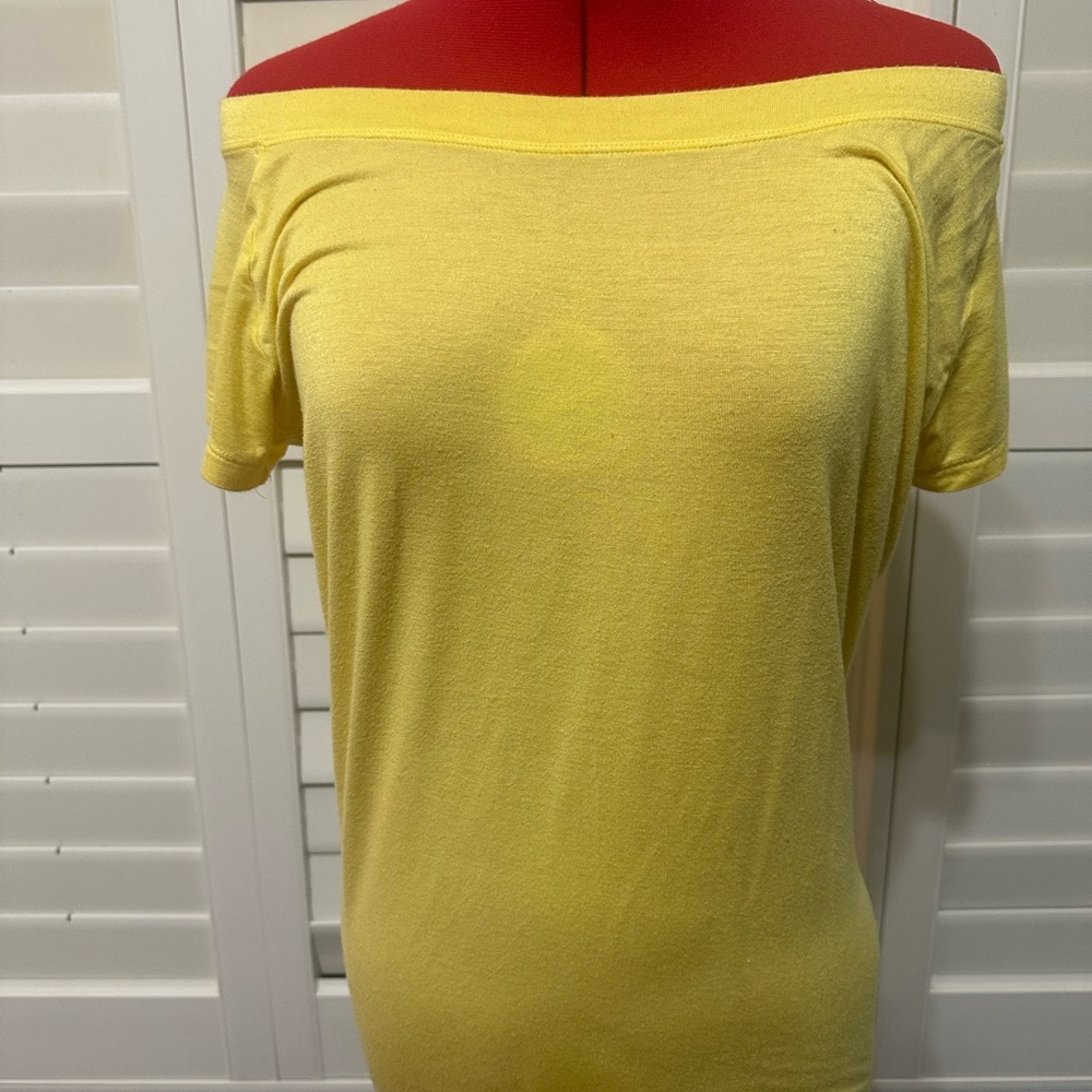Skye's the Limit Sunny Yellow Off-Shoulder Top